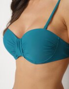 rosse line Bikini Bleumarin Sutien Intărit și Chiloți Decorați cu Drapaj Eretelli