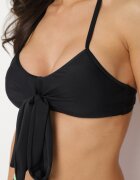 rosse line Bikini Negru și Roz Sutien cu legături și Chiloți clasici cu Acoperire suplimentară din plasă Zareliah