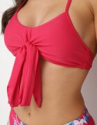 rosse line Bikini Roșu Sutien Legat și Chiloți figi cu Narzutcă Suplimentară din Plasă Zareliah