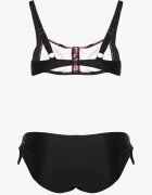 rosse line Bikini roz cu șnururi Sutien și chiloți figi Miladenna