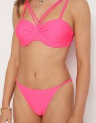 rosse line Bikini Roz Sutien cu Bretele Decorative și Chiloți Fadeleine