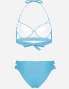 rosse line Bikini Sutien și Chiloți Tip Slip Azur Decorați cu Decupaje Kinlira