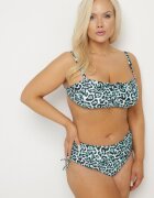 rosse line Bikini Verde Sutien cu legături și Chiloți Slip cu șnururi Uloselia