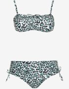 rosse line Bikini Verde Sutien cu legături și Chiloți Slip cu șnururi Uloselia