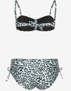 rosse line Bikini Verde Sutien cu legături și Chiloți Slip cu șnururi Uloselia