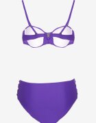 rosse line Bikini Violet Sutien întărit și Chiloți decorați cu volănașe Eretelli