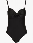 rosse line Costum de baie Negru Decorat cu legătură Tevalea