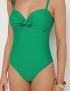 rosse line Costum de baie Verde închis Decorat cu șnur Tevalea