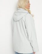 rosse line Geacă Windbreaker Verde deschis cu Mâneci Rulate și Glugă Detașabilă Adivlis