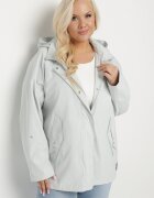 rosse line Geacă Windbreaker Verde deschis cu Mâneci Rulate și Glugă Detașabilă Adivlis