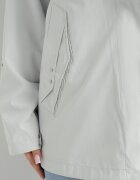 rosse line Geacă Windbreaker Verde deschis cu Mâneci Rulate și Glugă Detașabilă Adivlis