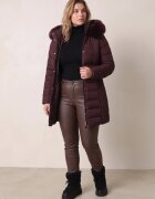 rosse line Jachetă de iarnă ajustată cu glugă și blăniță detașabile Dakina Bordo
