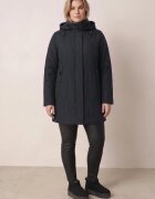 rosse line Jachetă dreaptă de tranziție cu glugă detașabilă și matlasat geometric Botomlia Bleumarin