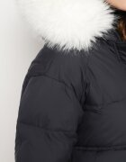 rosse line Jachetă Matlasată Bleumarin cu Blană Detașabilă Nomizia