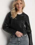 rosse line Jachetă Neagră Ramones cu Nasturi Decorativi Sesiania