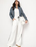 rosse line Jachetă ramonescă Bleumarin stil motociclist cu cataramă Terlia
