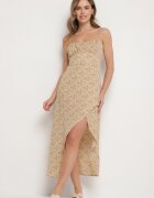 rosse line Rochie Galbenă Cloș Decorată Cu model geometric Taelissa