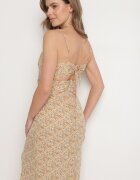 rosse line Rochie Galbenă Cloș Decorată Cu model geometric Taelissa