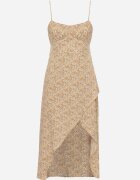 rosse line Rochie Galbenă Cloș Decorată Cu model geometric Taelissa