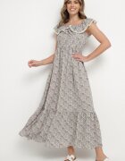 rosse line Rochie mov decorată cu volane Folirae