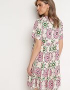 rosse line Rochie Roz Boho din Viscoză cu Croială Cloș Wiadena
