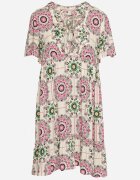 rosse line Rochie Roz Boho din Viscoză cu Croială Cloș Wiadena