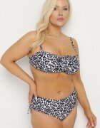 rosse line Sutien Bikini Negru cu Legături și Chiloți Figi cu Șnururi Uloselia