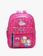  Rucsac Roz cu bretele reglabile cu buzunar cu velcro Qulise