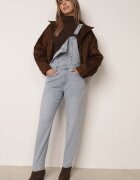  Salopetă jeans albastră cu bretele reglabile cu închidere cu nasturi Aritias
