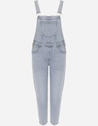  Salopetă jeans albastră cu bretele reglabile cu închidere cu nasturi Aritias
