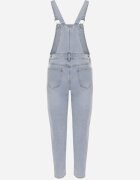  Salopetă jeans albastră cu bretele reglabile cu închidere cu nasturi Aritias