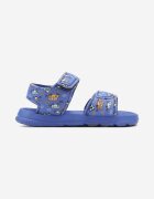  Sandale Albastre din Spumă cu Talpă Plată cu Prindere Velcro Krislin