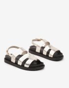  Sandale aurii gladiator cu cataramă Silvesia