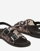 Sandale cu plasă model leopard cu catarame decorative și închidere cu scai Awinetta
