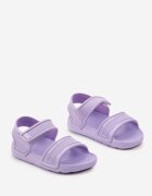  Sandale mov deschis plate din spumă cu Velcro Elltara