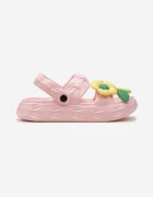 Sandale Roz Decorate cu o Floare cu Baretă la Călcâi Orialis