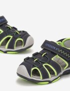  Sandale Sport Bleumarin-Verde cu Branț din Piele Naturală și Velcro Docia