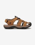  Sandale Sport Galbene din Piele Naturală cu Față Reglabilă și Velcro Acridana