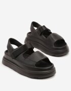  Sandale Sport Negre cu Talpă Groasă Lisaniel