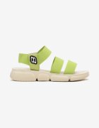  Sandale Verzi Plate slip-on cu Curea Elastică Rivaine