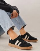 santorio Adidași din piele negri și cu curele decorative Zelisei