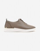 santorio Pantofi Slip-on Verde închis Perforați din Piele Naturală Parritia