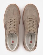santorio Sneakers bej din piele întoarsă în stil tenisi clasici cu branț din piele Riosera