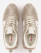 santorio Sneakers din piele naturală de căprioară cu cusături decorative Maliess Bej