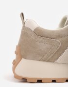 santorio Sneakers din piele naturală de căprioară cu cusături decorative Maliess Bej