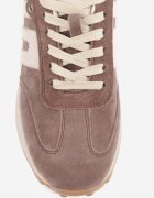 santorio Sneakers din piele naturală de căprioară cu cusături decorative Maliess Maro închis