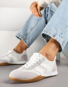 seastar Adidași Alb-Gri Decorați cu împletitură și model geometric Aniffia