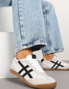 seastar Adidași Alb-Negru în Stil Cult Teniși Ilissena