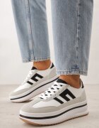 seastar Adidași Albi cu talpă groasă Decorați cu model geometric Asoastis