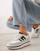 seastar Adidași Albi cu talpă groasă Decorați cu model geometric Asoastis